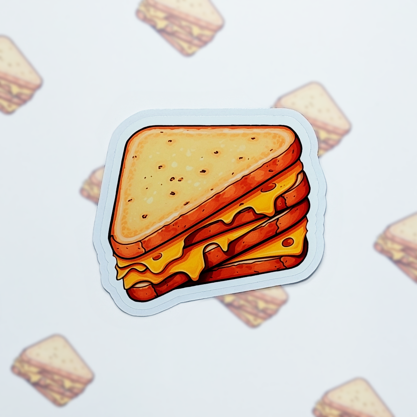 Cheese Sandwich Vinyl Sticker