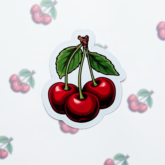 Cherries Vinyl Sticker