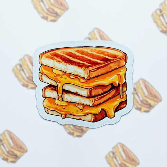 Gooey Grilled Cheese Vinyl Sticker