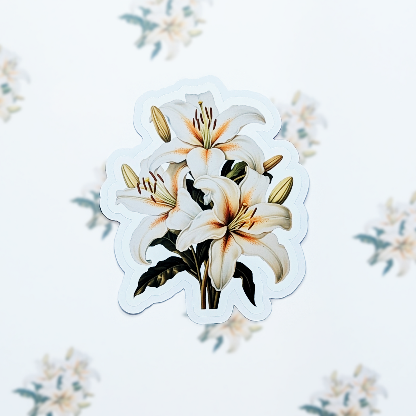 Spring Lillies Vinyl Sticker