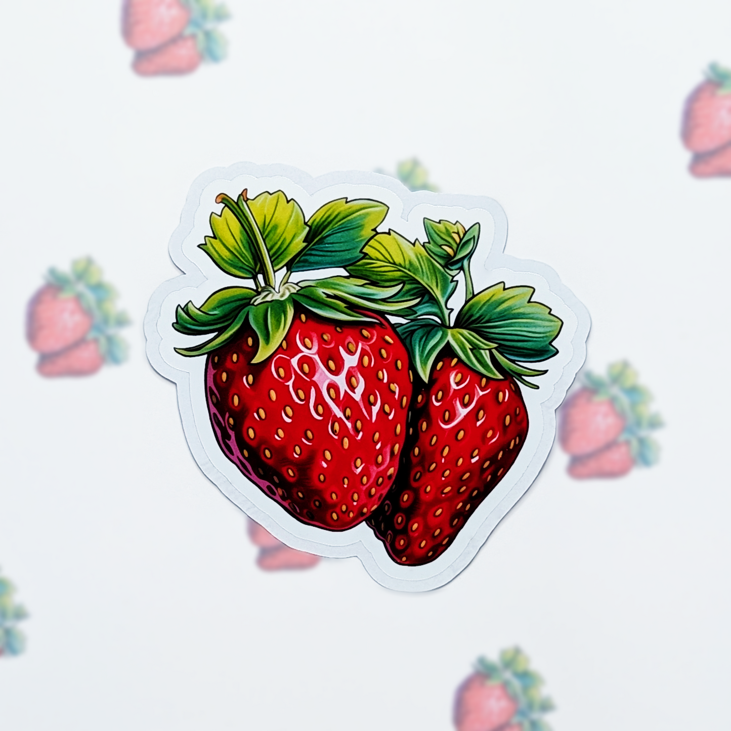 Strawberry Vinyl Sticker