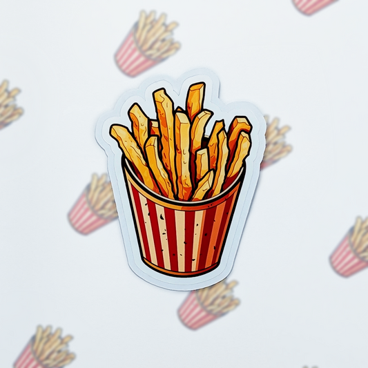 Deep Fried Fry Vinyl Sticker