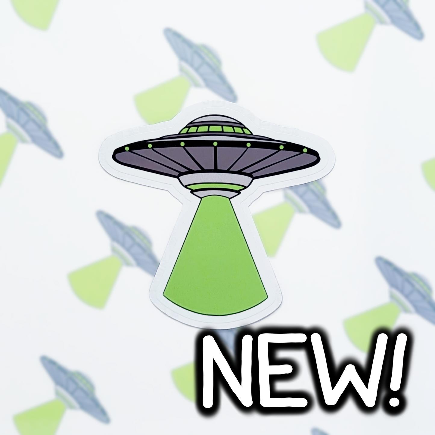 Unidentified Flying Object Vinyl Sticker